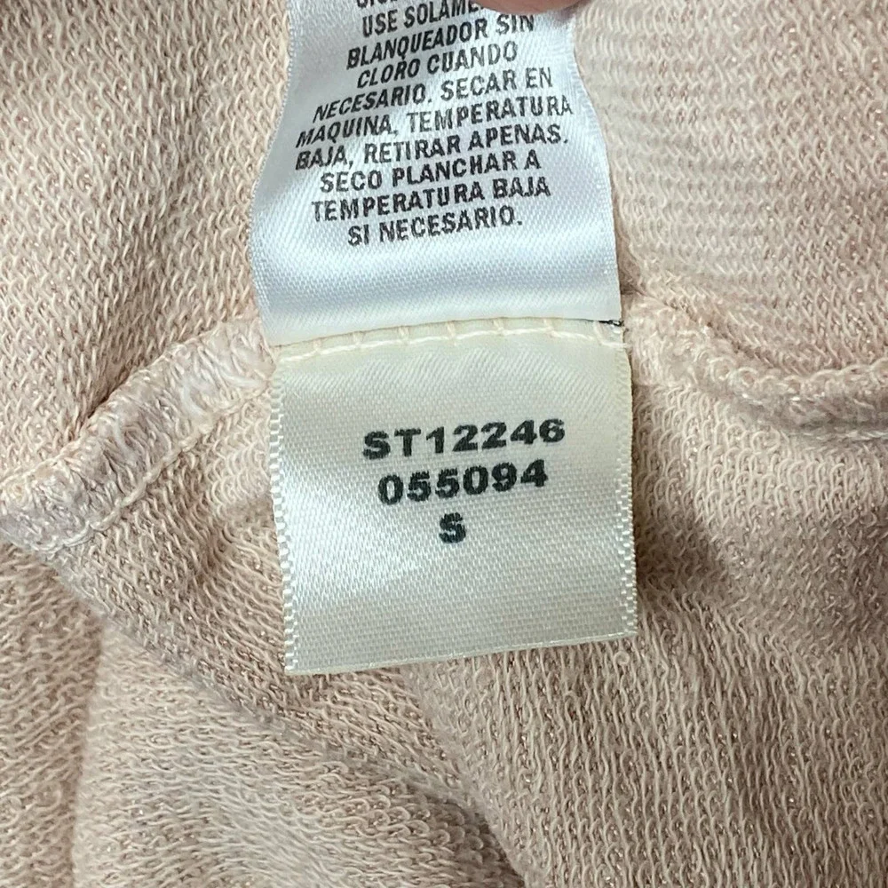 Splendid Pink Zip Hooded Sweater Size Small